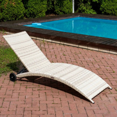 Шезлонг ROYAL FAMILY AGATA бежевый, без матраса 888-21