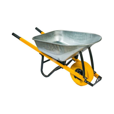 Тачка одноколесная GEVA TRADE GEVA MAXI 140л, квадратная труба, колесо 15x6.00-6 F20mm/90мм TS1KL140GT