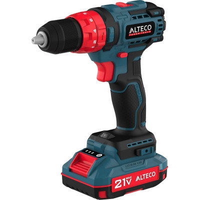 Бесщеточная аккумуляторная ударная дрель шуруповёрт ALTECO CID 21-45 BL 71409