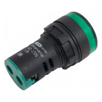 Лампа TDM ELECTRIC AD-22DS LED матрица d22мм зеленый 12В AC/DC SQ0702-0018