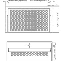 Выдвижная корзина Mebax металлическая сетка 600-420 564х420х140, коричневый 00-00001103
