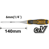 Стамеска INGCO 6мм INDUSTRIAL HWC0806
