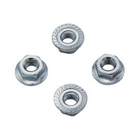 Гайка с фланцем Rizzel M12 DIN 6923 белый цинк 1400 шт 00000326589