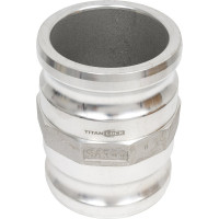 Алюминиевый камлок TITAN LOCK (переходник ниппель 3" х ниппель 3") TL300AAAL