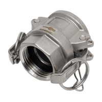 Нержавеющий камлок TITAN LOCK тип D розетка, внутр. резьба BSP 1", AISI316 TL100DSS316