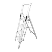 Алюминиевая стремянка SevenBerg calipso 4 широкие ступени белая Calipso-4 Calipso-4 silver