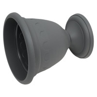 Высокий вазон Martika Колывань 5.6 л, диаметр 26 см, серый С135СЕР