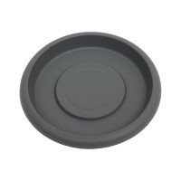 Кашпо Martika Флориана с поддонником, 0.7 л, диам. 135 мм, серое С384СЕР