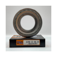 Радиальный шарикоподшипник MGM 6208 ZZ сепаратор из листовой стали, двусторонние контактные уплотнения, 40x80x18 мм