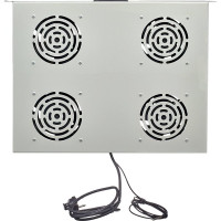 Вентиляторный блок W&T 1U термостат, серый, для шкафов 19 дюймов WT-2238B Grey