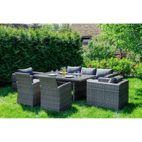 Обеденный комплект мебели Royal Family KARL PLUS серый 600-71-71