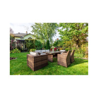 Обеденный комплект мебели KARL PLUS коричневый 600-61-21