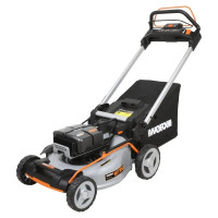 Аккумуляторная самоходная газонокосилка WORX 80В 51см, бесщеточная, 4Ач х4, BASECAMP 4x1А, коробка WG761E