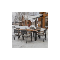 Обеденное кресло Royal Family OSCAR с подлокотниками из тика 50-51-11