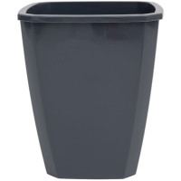 Квадратное кашпо Martika с дренажной вставкой Лаунж 2.4 л чернильно-серое С371ЧСЕР