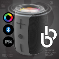 Колонка беспроводная QUMO BatteryBeats ВТ 050,BT5.0,5Вт,IP64,FM,SD,USB,AUX, подсветка,1500мАч, чр. 32942