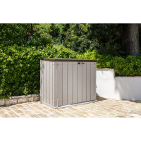 Пластиковый ящик TOOMAX Wood Style 1270 л, серый/коричневый Z103TA39