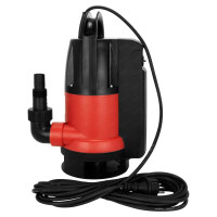Насос фекальный JEMIX GSMAX-400 пластик, встроенный поплавок, 0.4КВт, напор 5 м, 125 л/мин, диаметр всасываемых частиц до 35 мм Ф-КОМБИ-125-5