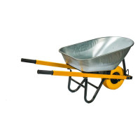 Тачка одноколесная GEVA TRADE GEVA MAXI 140л, квадратная труба, колесо 15x6.00-6 F20mm/90мм TS1KL140GT