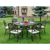 Комплект из литого алюминия Royal Family WILHELM на 6 персон с круглым столом 442-440-01-21