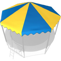 Крыша для батута UNIXline UNIX Line 12ft Blue/yellow ROU12BL