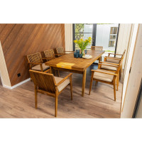 Обеденный стол из акации Joygarden MONA раздвижной 179/263 см 35111