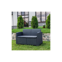 Двухместный садовый диван Royal Family LANA, графит 832-81-71