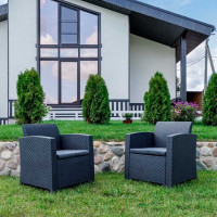 Комплект садовых кресел Royal Family LANA, графит 830-81-71