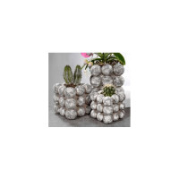 Кашпо керамическое SCHEURICH Hermes antique stone квадрат 125х125 мм, h125 мм, под камень 540563 071927