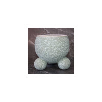 Кашпо керамическое SCHEURICH Broste d125 мм, h125 мм, зеленый 594625 071935