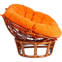 Диван Tetchair MAMASAN/МАМАСАН 23/02 W с подушкой 182x119 см, 169x102x80 см, Cognac (коньяк), ткань, оранжевый, С 23 24253