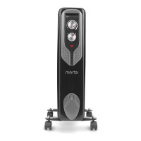 Масляный обогреватель MARTA MT-OH2429B черный жемчуг 38457