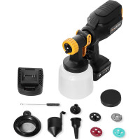 Аккумуляторный краскопульт TECMASTER T1250 с комплектом форсунок 1231250