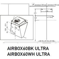 Вытяжка наклонная пристенная MEFERI AIRBOX60BK ULTRA МФ-00000559