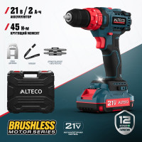 Ударная аккумуляторная дрель шуруповёрт ALTECO CID 21-35 71402