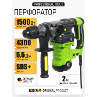 Перфоратор PROCRAFT 1500 Вт, 5,5 Дж, 0-4300 уд/мин, SDS+ BH1800