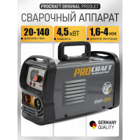 Сварочный аппарат инверторный PROCRAFT 6,3кВт, 20-140А, ММА RWI-300