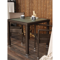 Стол Konway Панама 80x80, цвет мокко KN-3950