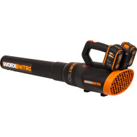 Воздуходувка аккумуляторная бесщеточная WORX 40В, 4 Ач х2, двойное ЗУ 2x1A WG581E