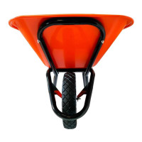 Тачка строительная 1 колесная ООО РВ Пласт 120л/180кг, оранжевая 0254