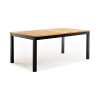 Обеденный стол из алюминия Joygarden LONDON 180/240 см раздвижной темный графит 61001