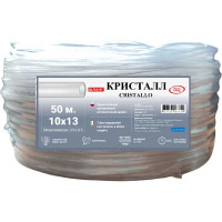 Шланг однослойный нетоксичный КРИСТАЛЛ/CRISTALLO 10х13 мм, 50 м GLQ ДжиЭлКью CRISTALLO 10х13 50m