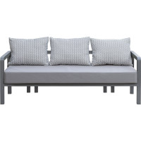 Диван уличный GreenWeen AMALFI, каркас алюминий цвет LAVA, подушки ткань водонепр. Stone, 1900x650x760 GW-AL-AMALFI-SOFA-1900-LAVA