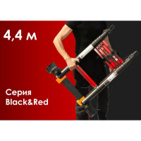 Лестница-стремянка телескопическая WORKY BLACK 2,2м/4,4м, 7 ступеней, ARD260078
