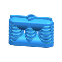 Прямоугольно-вертикальная емкость AQUAPLAST 2000л синий 4658790001668