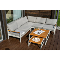 Лаунж зона из алюминия Joygarden MAYA белая 42100/42101/42102/42104/42105