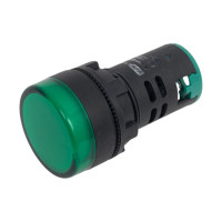 Лампа TDM ELECTRIC AD-22DS LED матрица d22мм зеленый 12В AC/DC SQ0702-0018