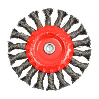 Кордщетка радиальная с хвостовиком Flex 207-209 (100 мм; d6; витая проволока) HAMMER 62121