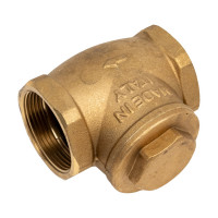 Обратный клапан Giacomini латунь, поворотный, N6, Ду 40, Ру 16, Тмакс 110 оС, ВР G1 1/2 N6Y007 019-1015