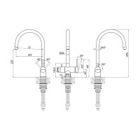 Смеситель для кухни под фильтр Paulmark Heller брашированное золото He213218-BG